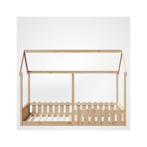 Lit Cabane Montessori 90x190 en Bois Massif pour enfant 2 ans et plus - JouetApprends