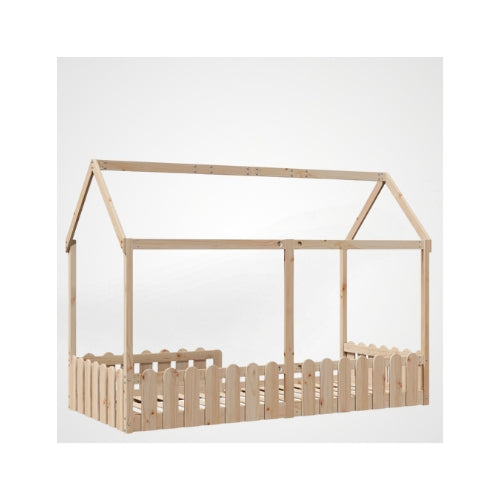 Lit Cabane Montessori 90x190 en Bois Massif pour enfant 2 ans et plus - JouetApprends