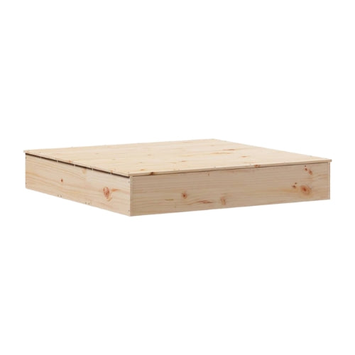 Bac à sable en bois massif avec couvercle intégré – Éveil Montessori pour enfants de 1 à 6 ans au jardin