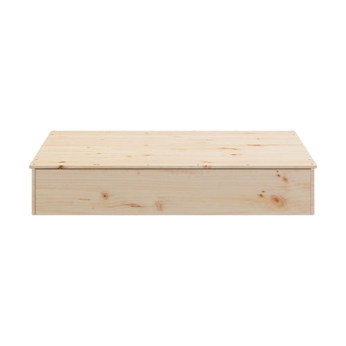 Bac à sable en bois massif avec couvercle intégré – Éveil Montessori pour enfants de 1 à 6 ans au jardin