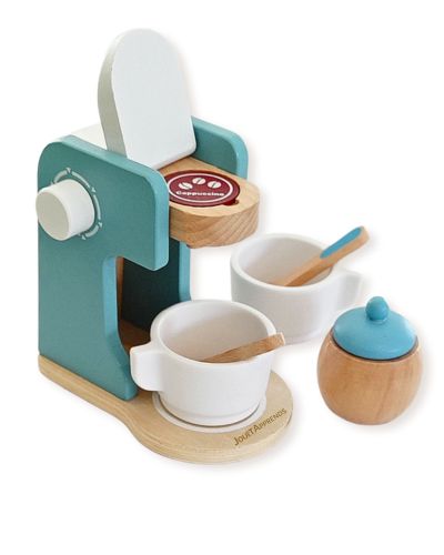 Machine à café enfant - Accessoires dinette en bois - Jouets Montessori 3 ans et plus - JouetApprends
