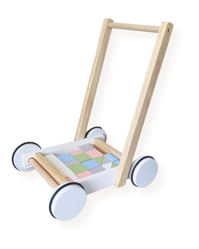 Chariot de marche et blocs de construction | Motricité pour les 1-3 ans