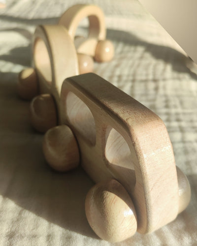 Mini Bolides en bois massif pour Bébé | Petite voiture | Jouet Montessori