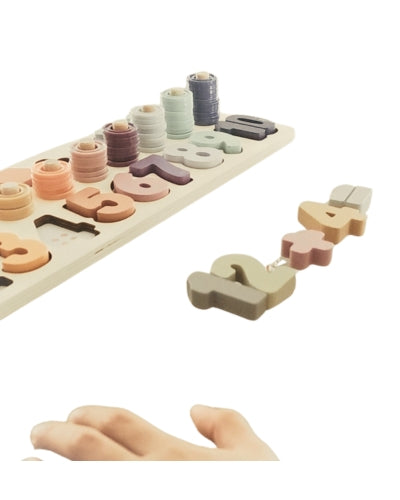 Puzzles en Bois Montessori Chiffres (3-7 ans) - Apprendre à compter