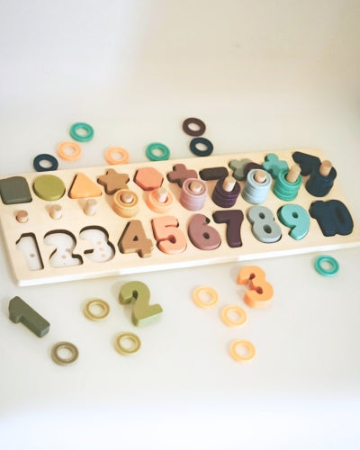 Puzzles en Bois Montessori Chiffres (3-7 ans) - Apprendre à compter