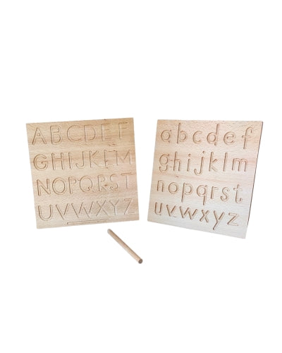 Tablette d'écriture pour enfant | Jeu Montessori en bois | Apprendre à Ecrire en script
