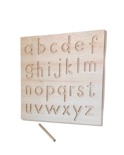 Tablette d'écriture pour enfant | Jeu Montessori en bois | Apprendre à Ecrire en script