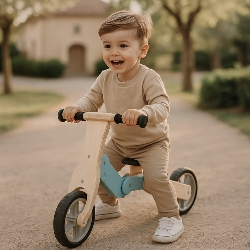 Draisienne évolutive en Trottinette en bois - Enfant 3 à 6 ans - modèle TEM