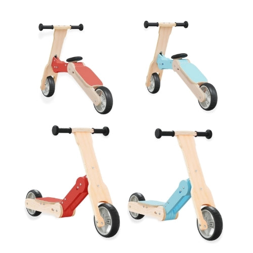 Draisienne évolutive en Trottinette en bois - Enfant 3 à 6 ans - modèle TEM