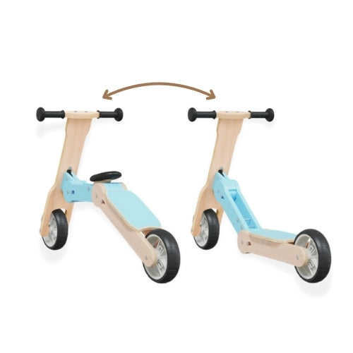Draisienne évolutive en Trottinette en bois - Enfant 3 à 6 ans - modèle TEM
