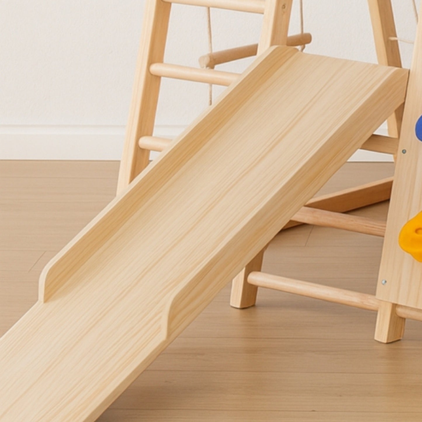 Aire de jeux Intérieur Montessori | avec Prises d'Escalade & Toboggan | enfant 1 an à 5 ans