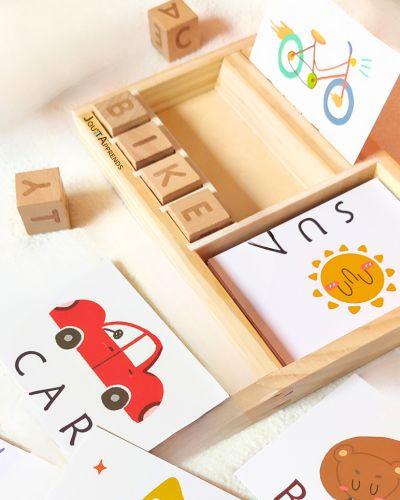 Apprendre l'Anglais - Cubes Alphabet - Enfant dès 5 ans - JouetApprends