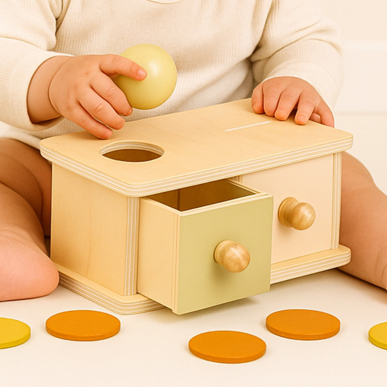 Boîte à Formes en bois Jeux Montessori Eveil Motricité Fine et