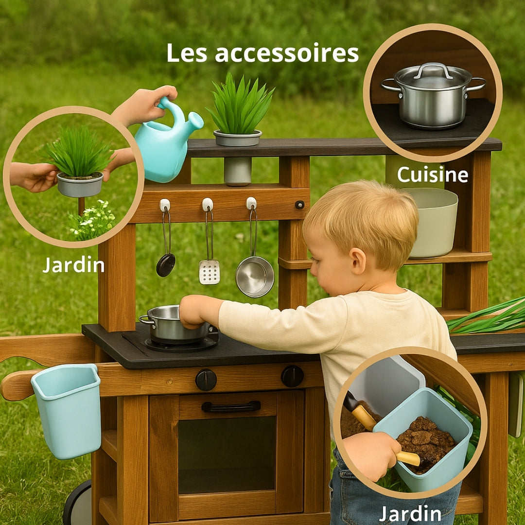 cuisine-exterieur-bois-avec-roues-accessoires-jardinnage-rempotage-four-mud-kitchen-enfant-2-5-6-ans-cadeau-anniversaire-jeux-autonome-montessori-printemps-ete-polyvalente