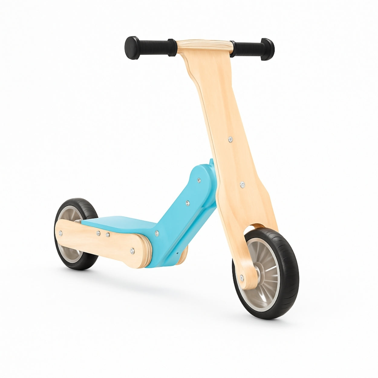 Draisienne évolutive en Trottinette en bois - Enfant 3 à 6 ans - modèle TEM