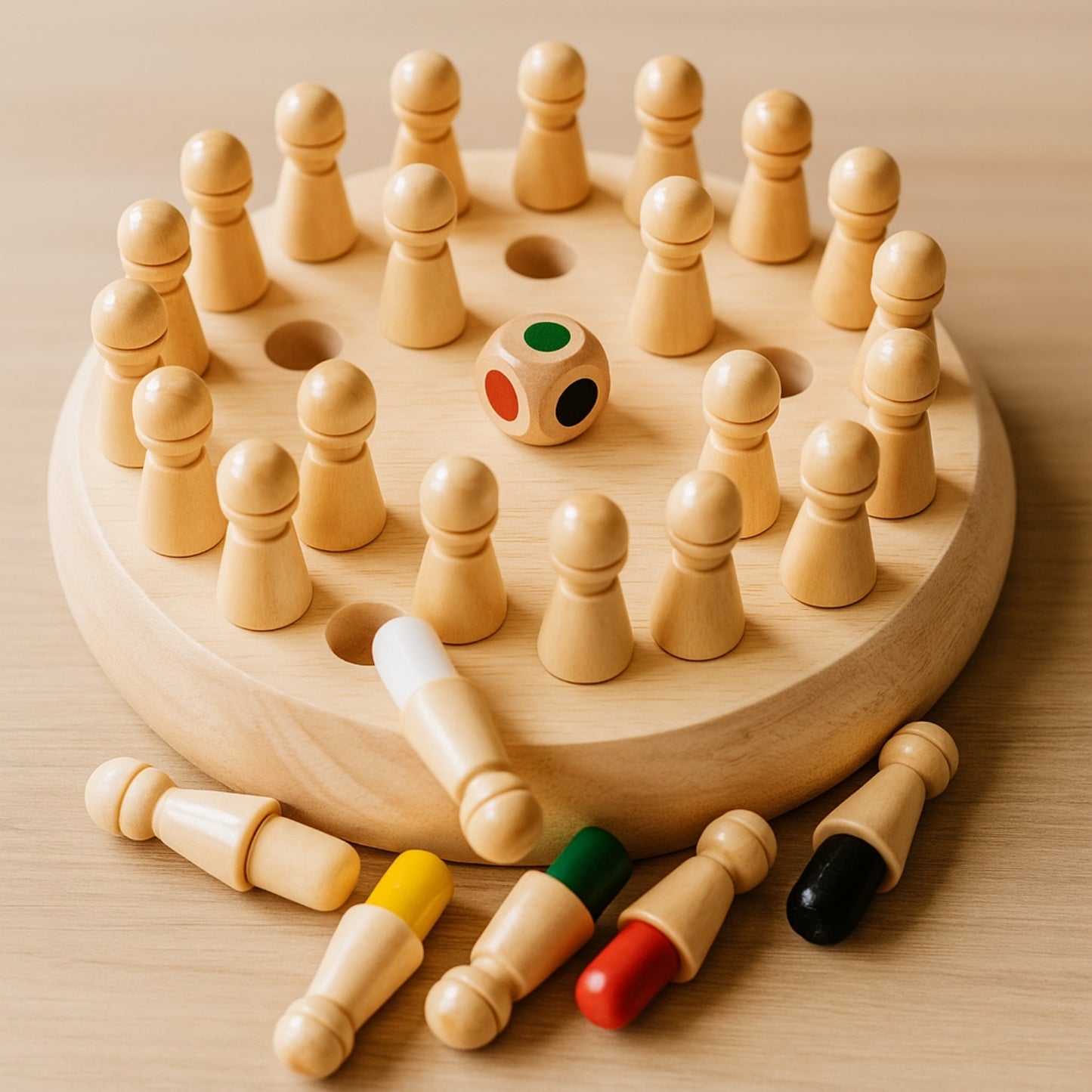 Jeu Memoire des Couleurs en bois - Jeu memory - JouetApprends