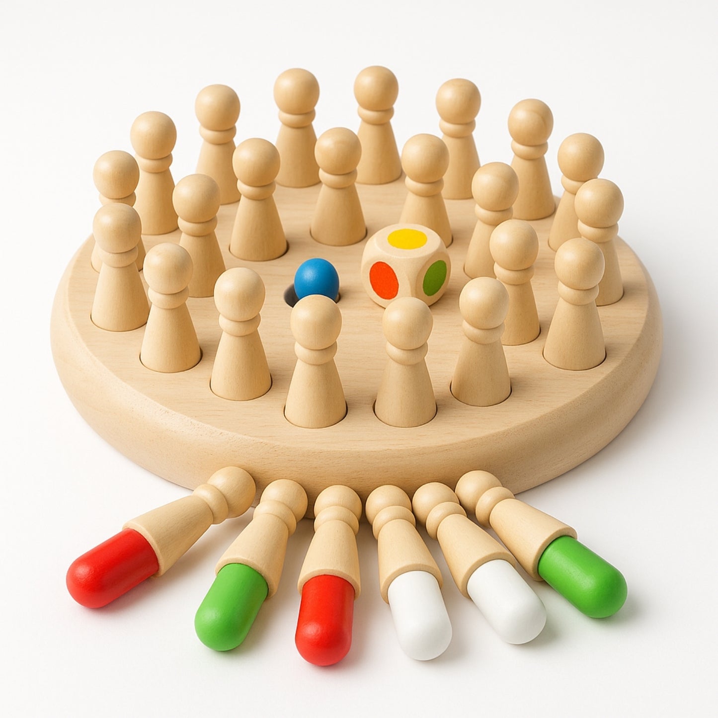 Jeu Memoire des Couleurs en bois - Jeu memory - JouetApprends