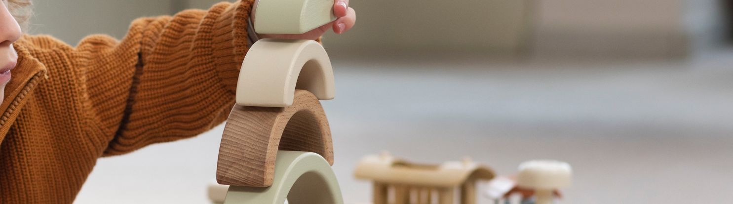 Jouets pour bébé de 1 an - Arc-en-ciel Montessori à empiler
