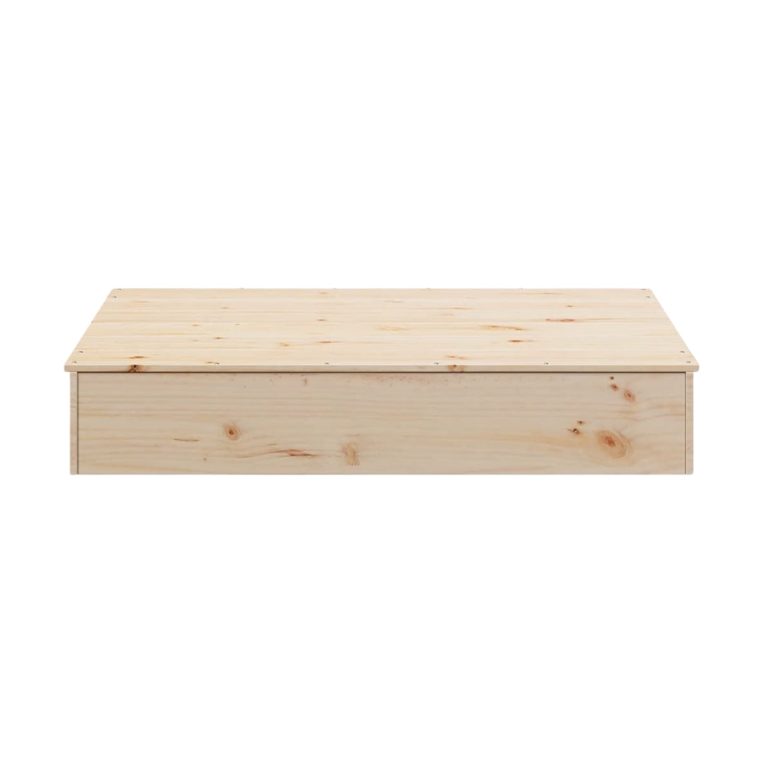 Bac à sable en bois massif avec couvercle – Éveil Montessori pour enfants de 1 à 6 ans au jardin - JouetApprends