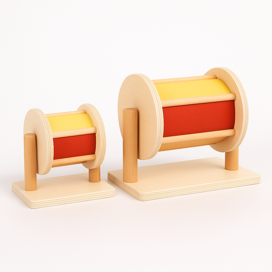 Tambour rotatif sensoriel pour bébé - Jeux Montessori 6 mois jusqu'à 2 ans