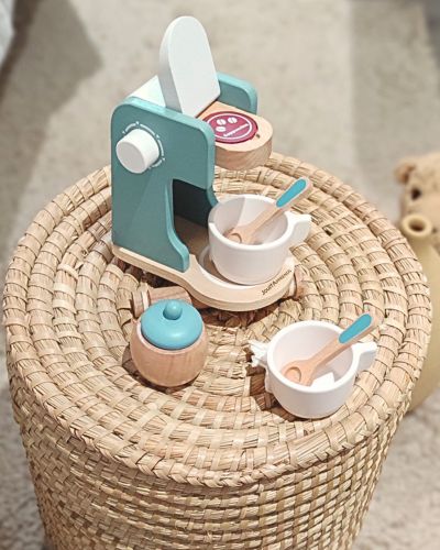 Machine à café enfant - Accessoires dinette en bois - Jouets Montessori 3 ans et plus