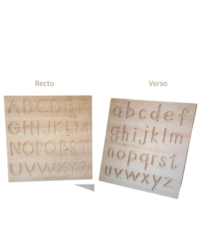 Ecritures des lettres script avec la Planche sensorielle