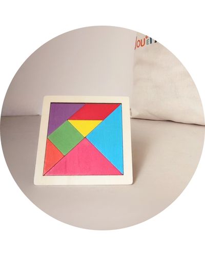 Jeux Puzzle Tangram en bois - Jeux Montessori 4 ans et plus pour enfant