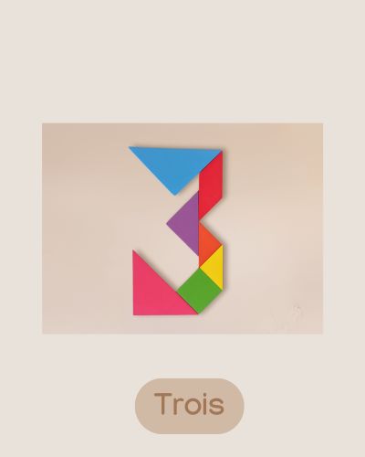 Jeux Puzzle Tangram en bois - Jeux Montessori 4 ans et plus pour enfant