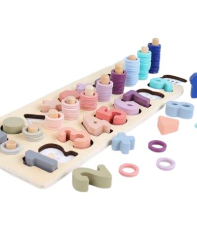 Puzzles en bois Montessori - Jeux pour apprendre à compter