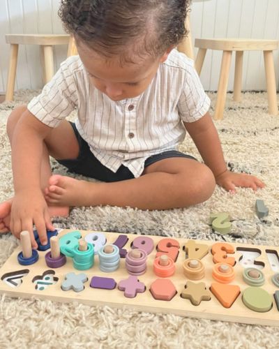 Puzzles en bois Montessori - Jeux pour apprendre à compter