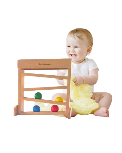 Circuit de Billes en Bois Montessori Bébé (9-24 mois) - Jouet Éveil & Motricité Fine