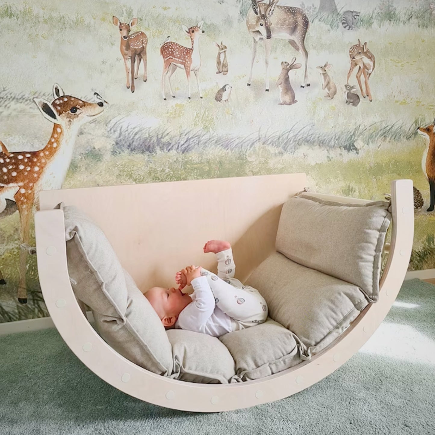 Arche d’Escalade Montessori Multifonction - Évolutive 6-en-1 en Bois | Motricité 3 Mois- 8 ans - JouetApprends