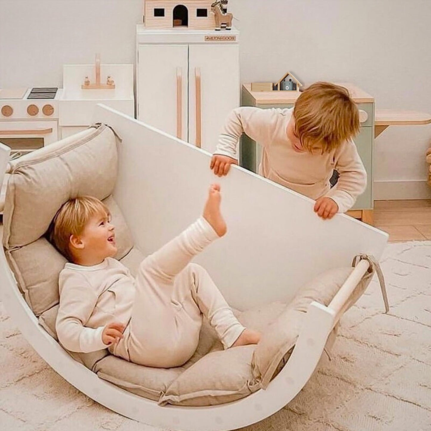 Arche d’Escalade Montessori Multifonction - Évolutive 6-en-1 en Bois | Motricité 3 Mois- 8 ans - JouetApprends