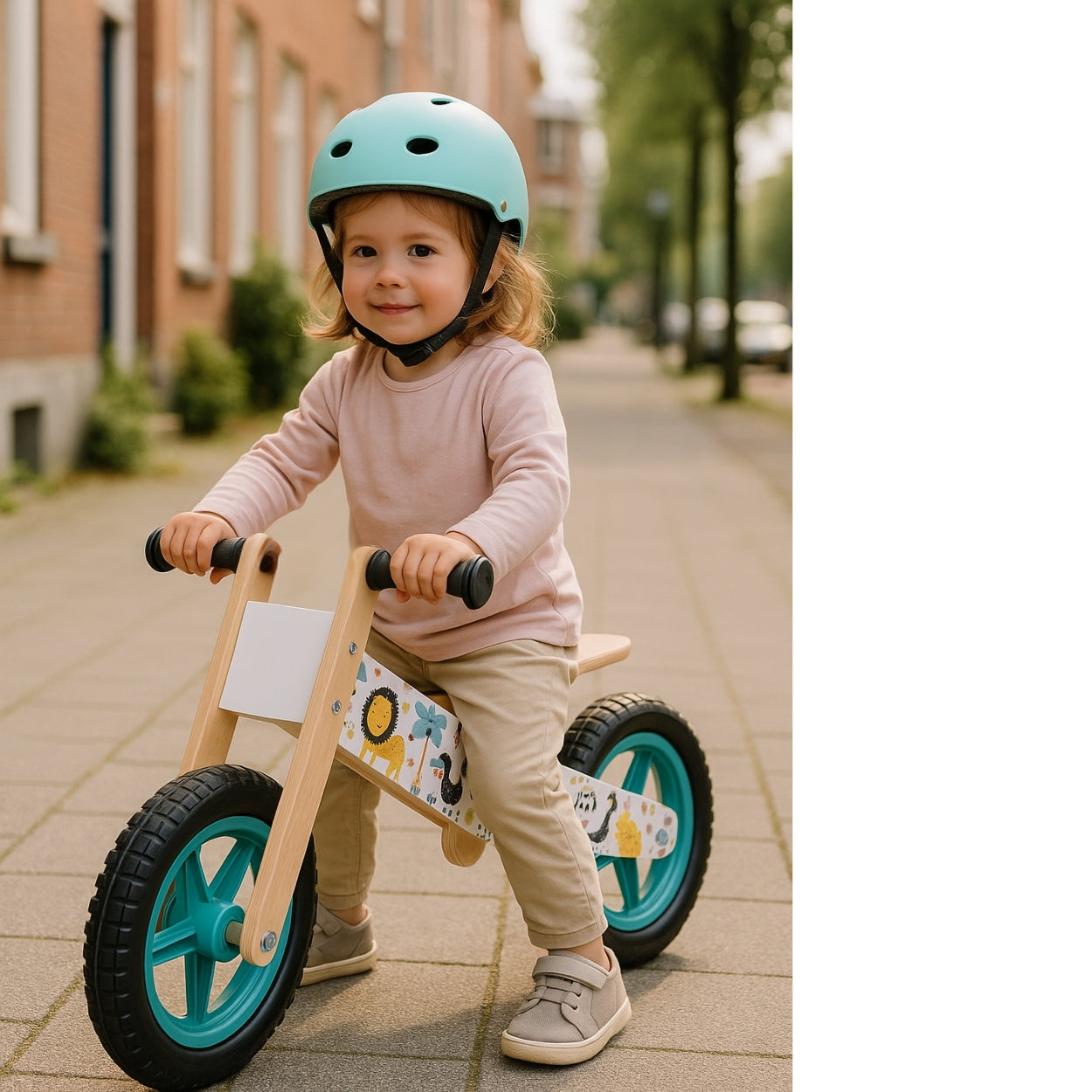 Draisienne Evolutive Bois 3-6 ans - Motif Jungle | Renard | Véhicules - STYL