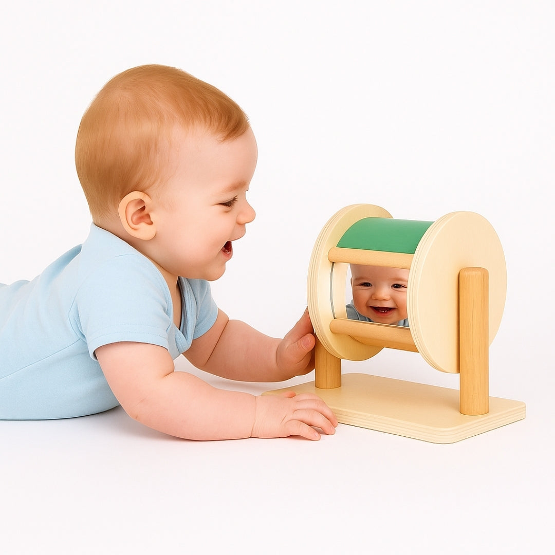 tambour-rotatif-arc-en-ciel-eveil-sensoriel-miroir-integre-jouet-montessori-baby-gym-stimule-bebe-heureux-plat-ventre-parcours-motricite-jeux-autonome-6-9-12-18-mois-idee-cadeau