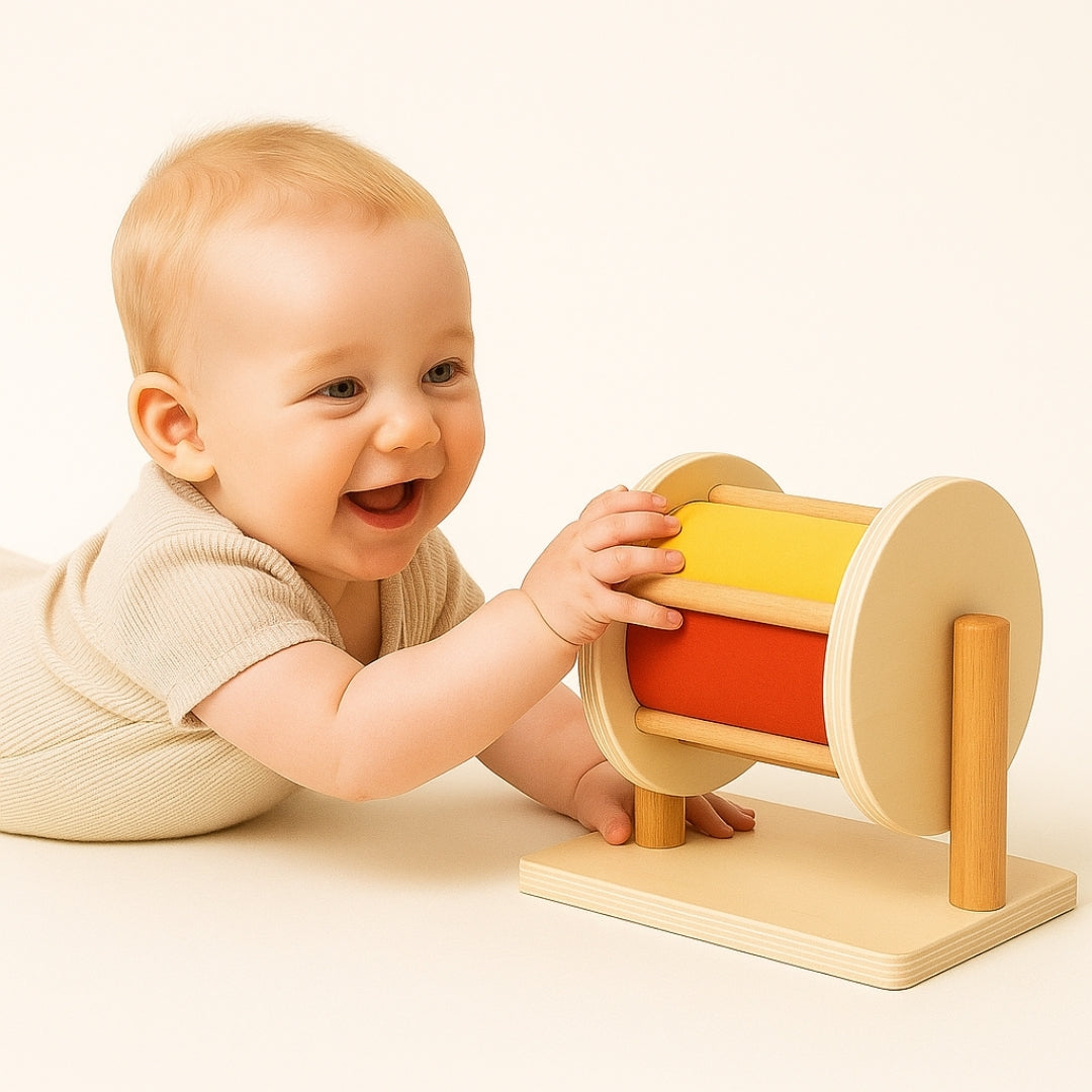 tambour-rotatif-arc-en-ciel-eveil-sensoriel-jouet-montessori-baby-gym-stimule-bebe-heureux-plat-ventre-parcours-motricite-jeux-autonome-6-9-12-18-mois-idee-cadeau
