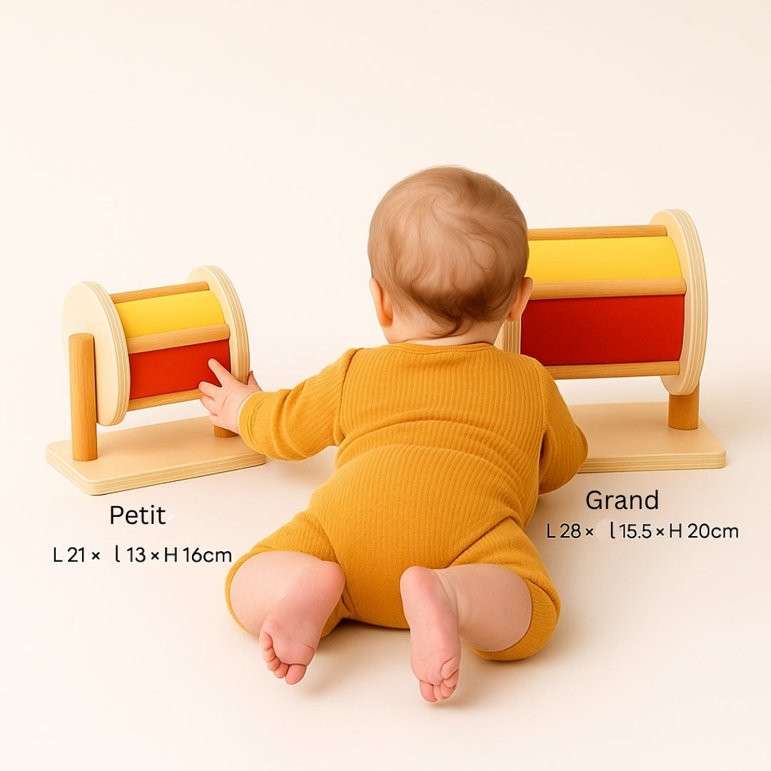 grand-et-petit-tambour-rotatif-arc-en-ciel-eveil-sensoriel-jouet-montessori-baby-gym-stimule-bebe-heureux-plat-ventre-parcours-motricite-jeux-autonome-6-9-12-18-mois-idee-cadeau