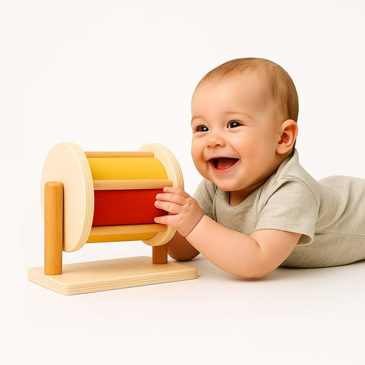 grand-tambour-rotatif-jouet-montessori-baby-gym-stimule-bebe-heureux-plat-ventre-parcours-motricite-jeux-autonome-6-9-12-18-mois-idee-cadeau