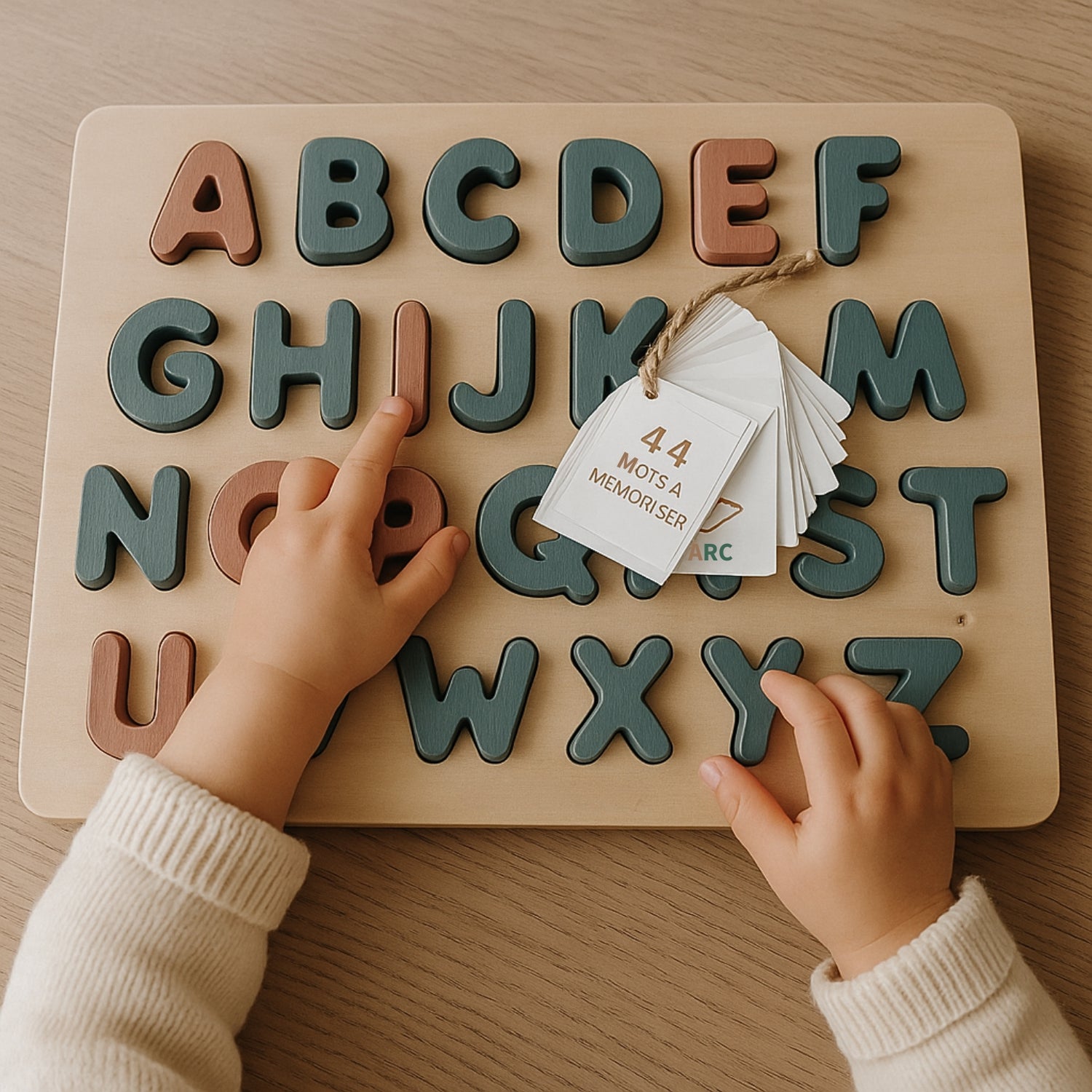 puzzles lettres alphabet en bois enfant jeu memory apprendre a lire maternelle 3-6 ans