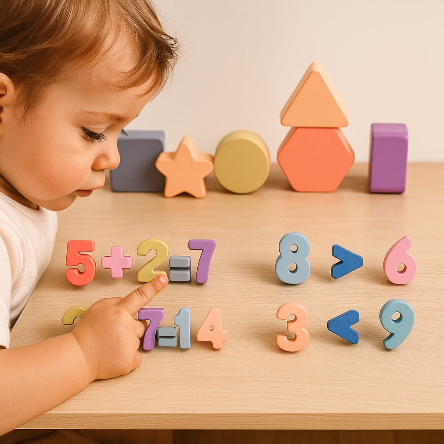 Puzzles en Bois Montessori Chiffres (3-7 ans) - Apprendre à compter et calculer en s'amusant - JouetApprends