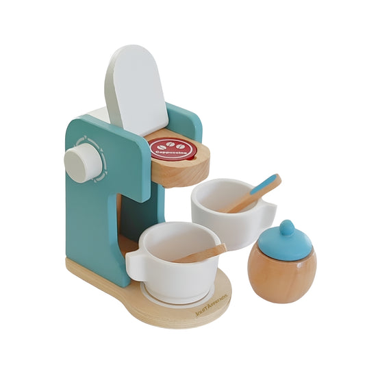 Machine à café enfant - Accessoires dinette en bois - Jouets Montessori 3 ans et plus