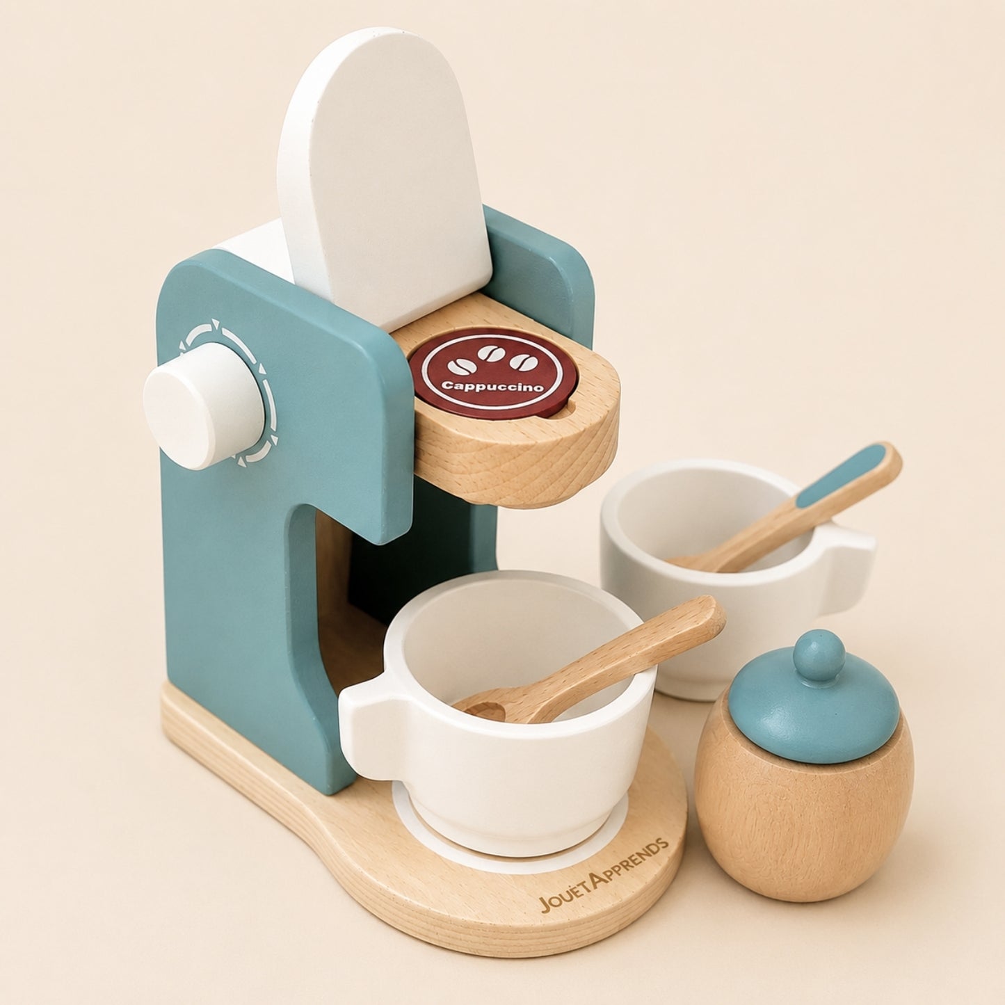 Machine à café enfant - Accessoires dinette en bois - Jouets Montessori 3 ans et plus