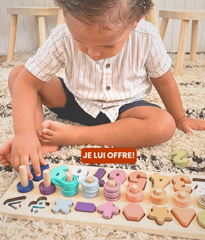 Jouet Enfant 2 Ans géométriques en Bois Puzzles pour Bebe