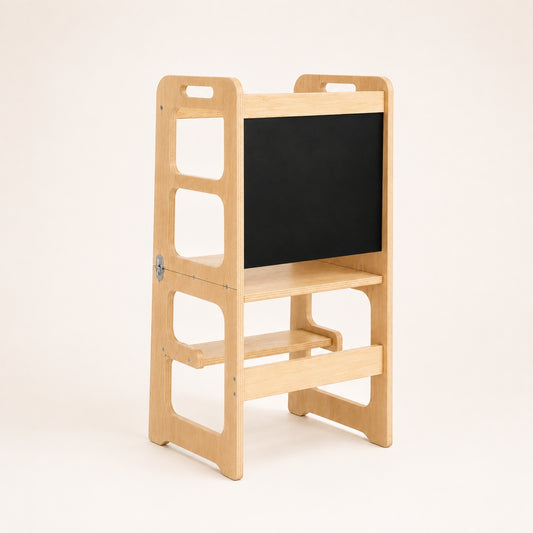 Tour d'observation 3 en 1 - Pliable en Table d'activités - Tableau dessin - Montessori Enfant 18 mois-5 ans - JouetApprends